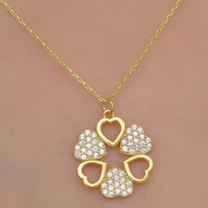 Heart Bunch Shape 2.80Ct White Round Cut Cluster Pendant | Anniversary Gift Pendant | Forever One Pendant | Elegant Jewelry Piece | Women Jewelry