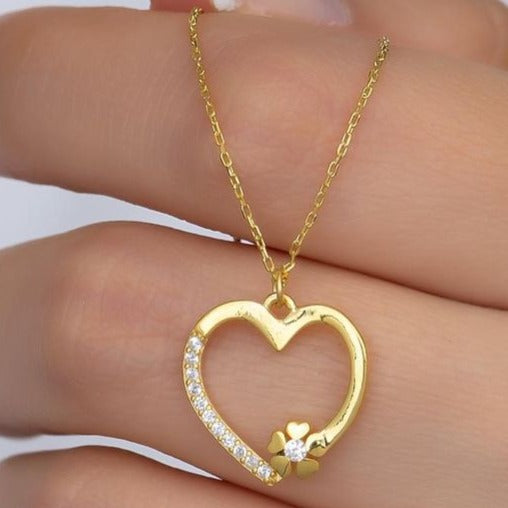 Heart Shape 1.50Ct White Round Cut Pave Pendant | Anniversary Gift Pendant For Wife | Lovable Pendant | Jewelry Collection