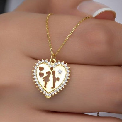 Heart Shape 2.20Ct White Round Cut Prong Pendant | Perfect Proposal Pendant For Girlfriend | Lovable Pendant | Everyday Elegance Pendant