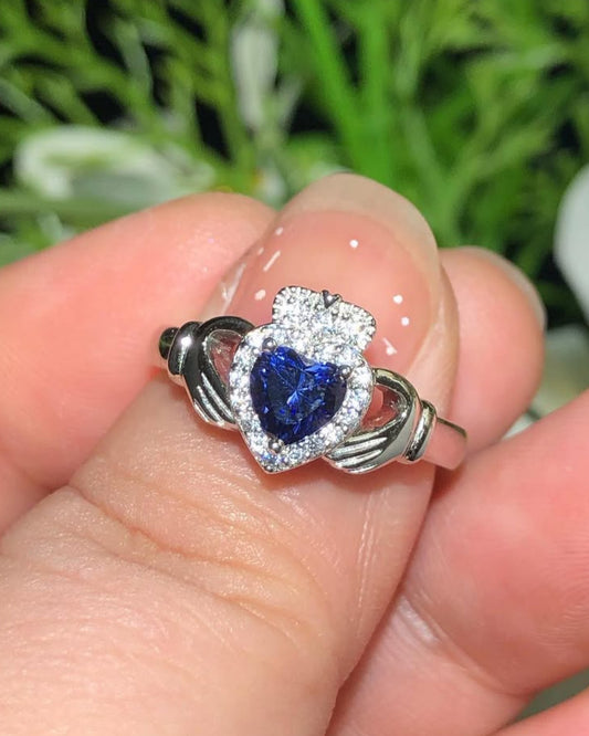 2.60Ct Blue Heart Cut Halo Ring | Valentine's Day Gift For Girlfriend | Proposal Gift Ring | Surprise Gift Ring For Her