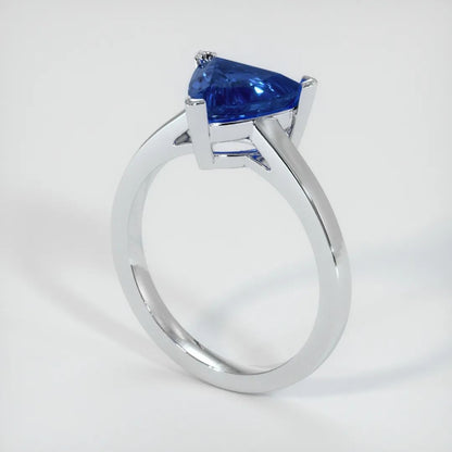 2.5Ct Blue Trillion Cut Solitaire Ring For Women | Birthday Gift Ring For Mother | Timeless Design Piece | Thank You Gift Ring For Her