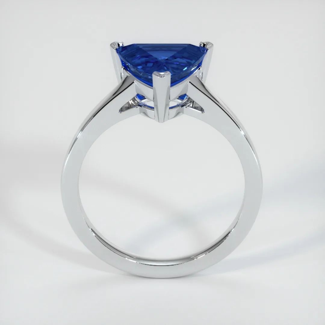 2.5Ct Blue Trillion Cut Solitaire Ring For Women | Birthday Gift Ring For Mother | Timeless Design Piece | Thank You Gift Ring For Her