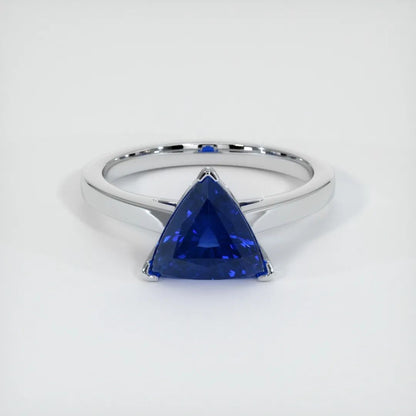 2.5Ct Blue Trillion Cut Solitaire Ring For Women | Birthday Gift Ring For Mother | Timeless Design Piece | Thank You Gift Ring For Her