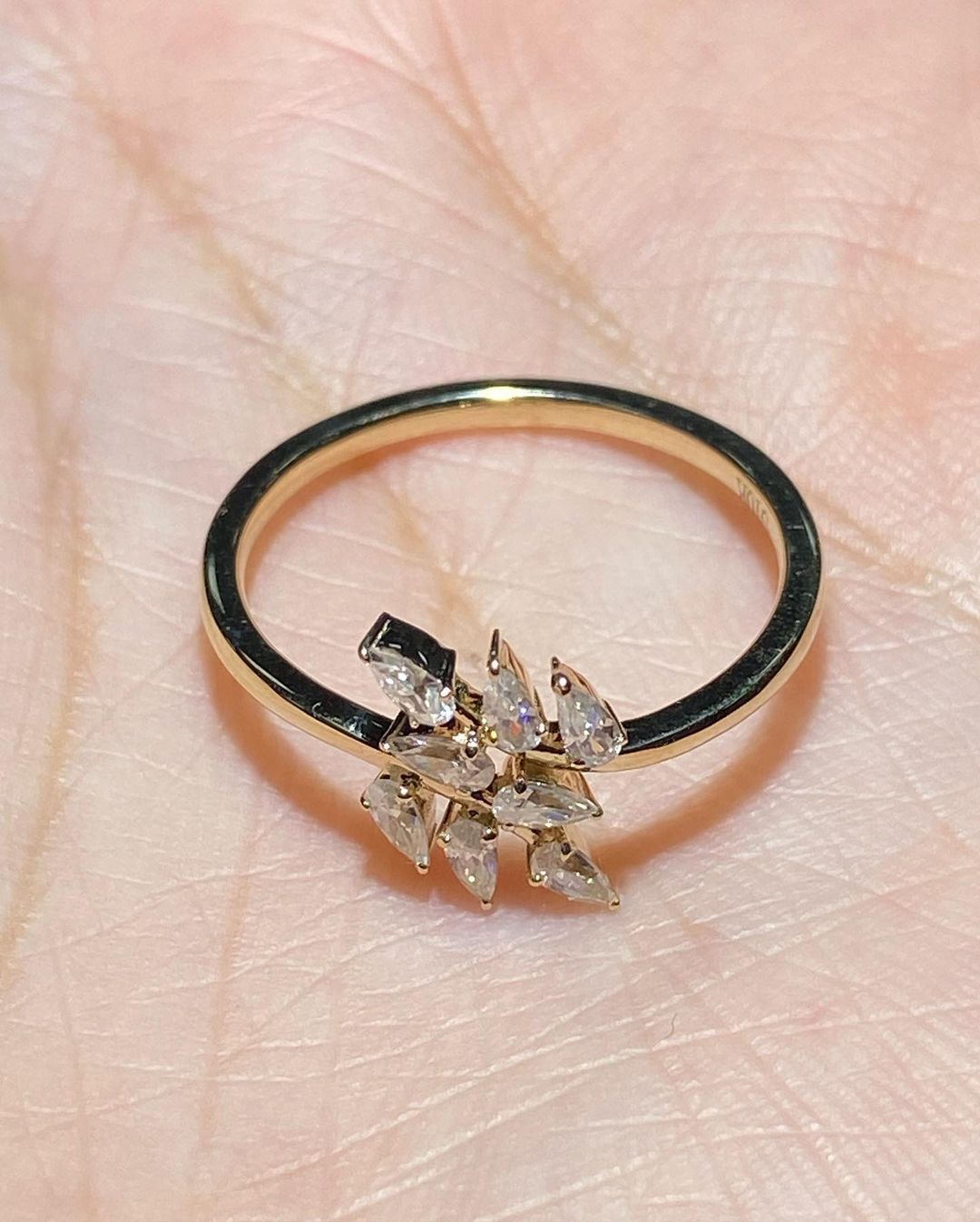 2.85Ct White Pear Cut Prong Ring | Anniversary Gift Ring | Designer Ring For Women