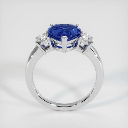 2.8Ct Blue Heart Cut Three Stone Ring | Party Wear Ring For Women | Lovable Ring For Her | Fancy Ring