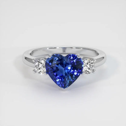 2.8Ct Blue Heart Cut Three Stone Ring | Party Wear Ring For Women | Lovable Ring For Her | Fancy Ring