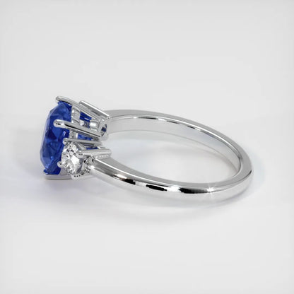 2.8Ct Blue Heart Cut Three Stone Ring | Party Wear Ring For Women | Lovable Ring For Her | Fancy Ring