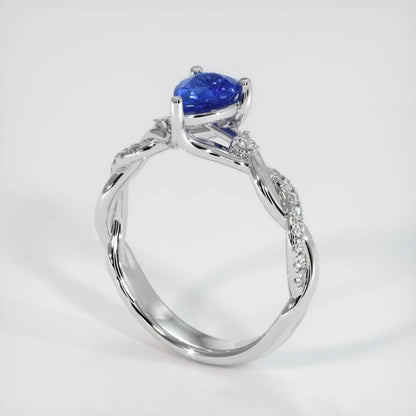 2.8Ct Blue Heart Cut Three Stone Ring | Party Wear Ring For Women | Lovable Ring For Her | Fancy Ring