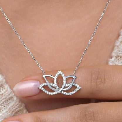 Lotus Flower Shape 2.50Ct White Round Cut Pave Pendant | Wedding Gift Pendant For Bridal | Women Jewelry | Bridal Jewelry Collection