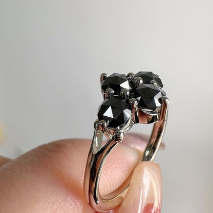 2.77Ct Black Round Cut Prong Ring | Surprise Gift Ring For Her | Promise Ring For Girlfriend | Fashion Jewelry