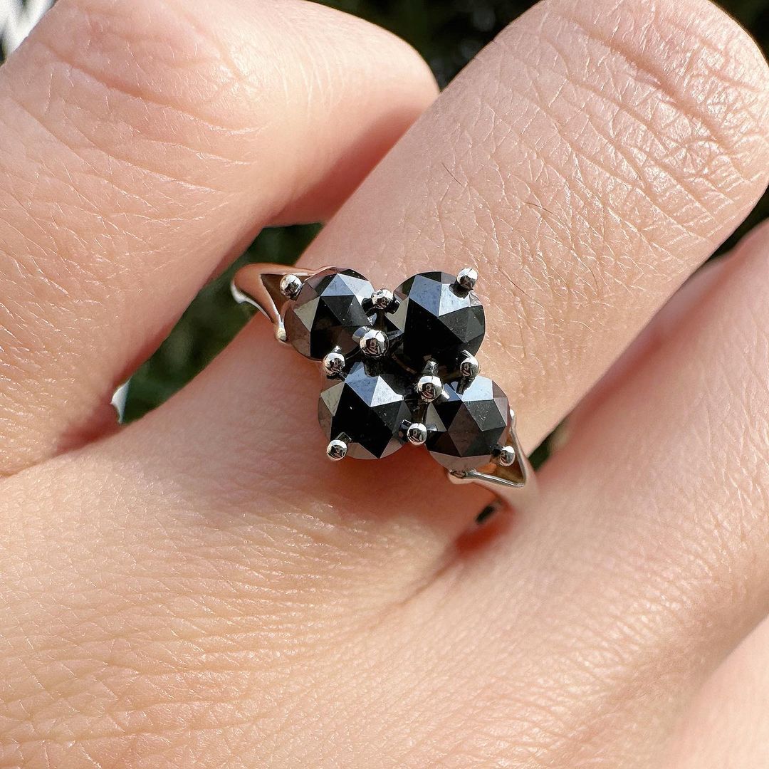 2.77Ct Black Round Cut Prong Ring | Surprise Gift Ring For Her | Promise Ring For Girlfriend | Fashion Jewelry