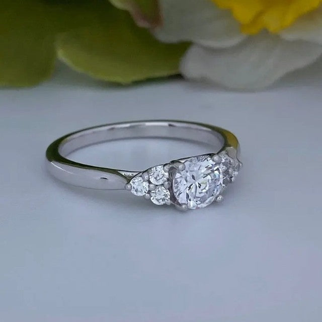 2.50Ct White Round Cut Solitaire Ring | Birthday Gift Ring For Her | Customize Ring For Women