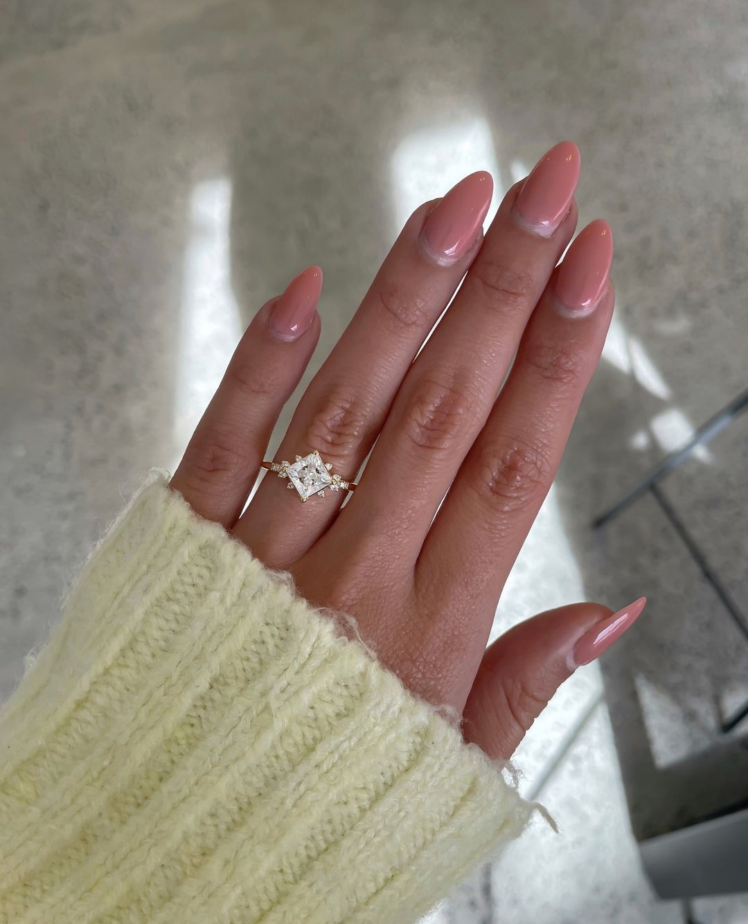 2.55Ct White Princess Cut Solitaire Ring | Birthday Gift Ring For Her | Minimalist Ring for Women