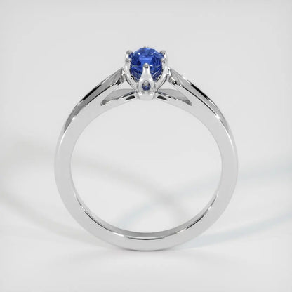 2.5Ct Blue Oval Cut Solitaire Ring For Her | Birthstone Gift Ring For Mother | Single Stone Ring | Simple Design Ring