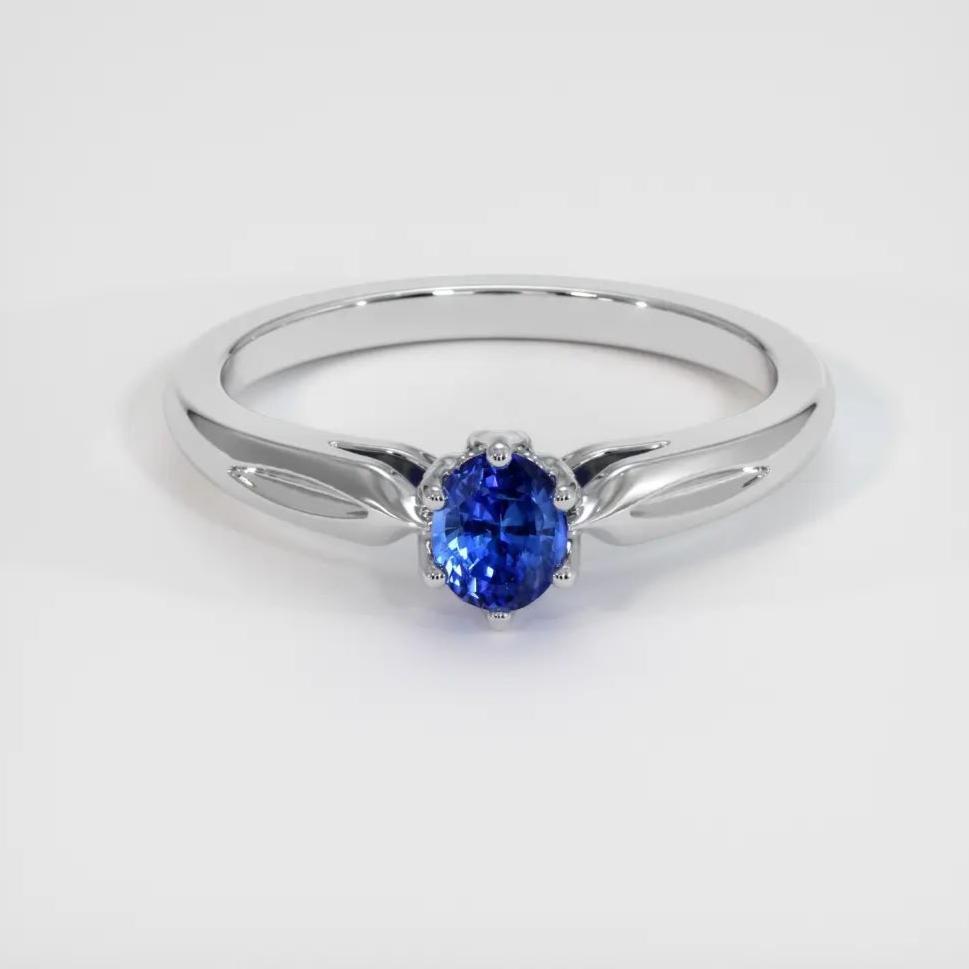 2.5Ct Blue Oval Cut Solitaire Ring For Her | Birthstone Gift Ring For Mother | Single Stone Ring | Simple Design Ring