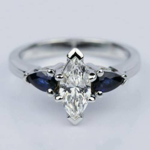 3.10Ct White Marquise Cut Three Stone Ring | Wedding Ring For Bridal | Luxury Jewelry