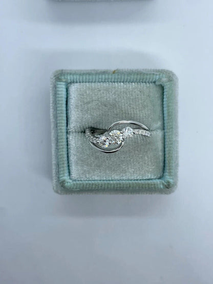 2.55Ct White Round Cut Three Stone Ring | Engagement Ring | Elegant Gift Ring | Women Jewelry