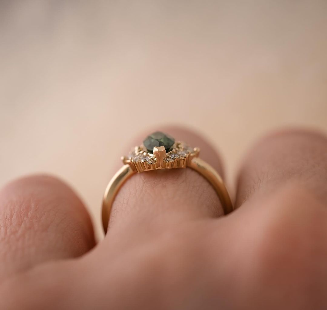2.5CT Green Marquise Cut Solitaire Ring | Wedding Ring For Bridal | Delicate Ring | Glamorous Ring