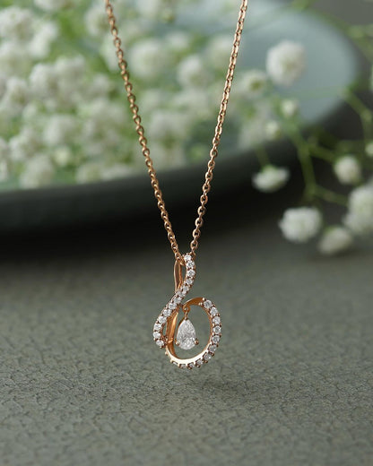 2.55Ct White Pear Cut Solitaire Pendant | Designer Pendant For Her | Anniversary Gift Pendant For Wife | Fashion Jewelry