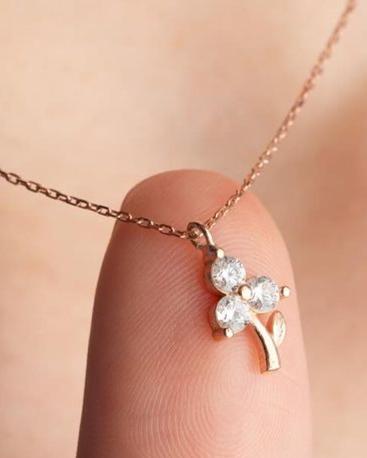 2.88Ct White Round Cut Three Stone Pendant | Thank You Gift Pendant | Daily Wear Gift Pendant | Women Jewelry