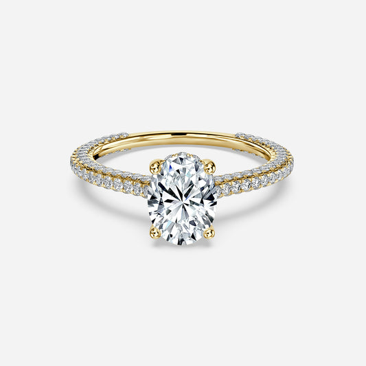 2.80Ct White Oval Cut Solitaire Ring | Birthday Gift Ring For Women | Bridal Jewelry